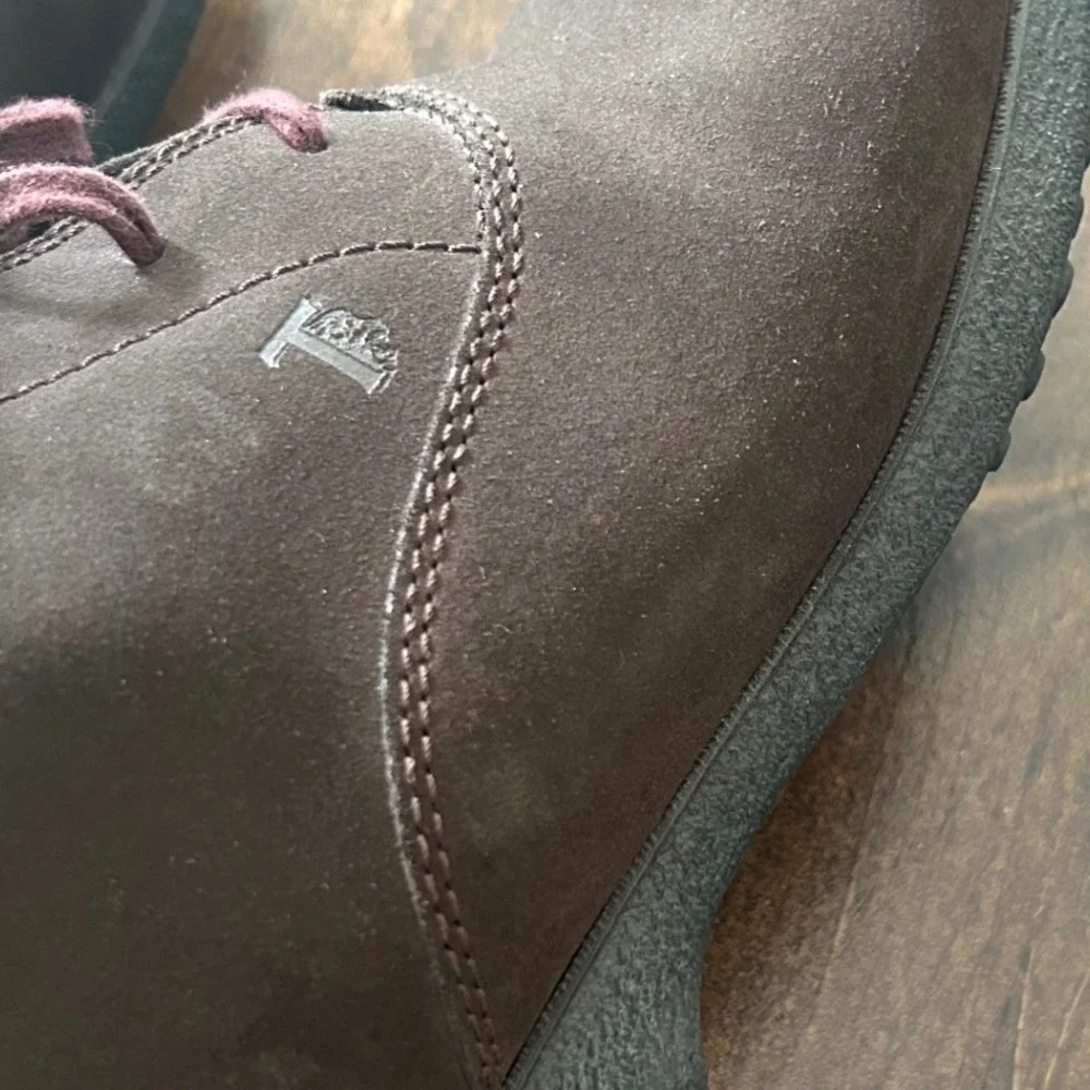 Tod's Chukka Boots Mens 7 Dark Brown Suede Lace Up Italian Leather Desert Luxury